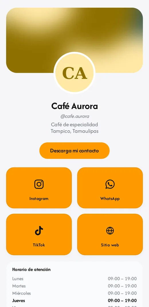 Perfil de Café Aurora